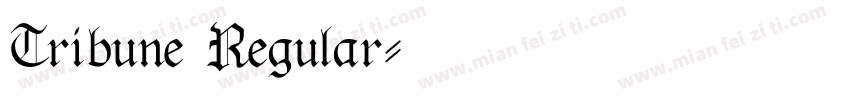 Tribune Regular字体转换